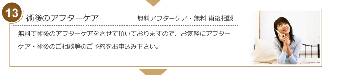 術後のアフターケア
