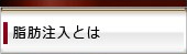 脂肪注入とは？